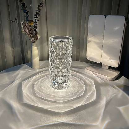 Zlymo Crystal Lamp Color Changing Night Light Touch Lamp Bedside lamp (Pack of 1) Table Lamp