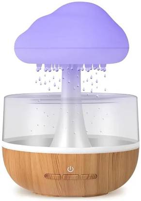 avnish Rain Cloud Humidifier Mushroom Waterfall Night Lamp Raindrop Humidifier Diffuser Night Lamp