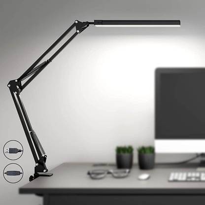 PALAY LED Desk Lamp Screw Fixed Desk Lamp Eye-Friendly LED Desk Lamp Work Lamp Table Lamp