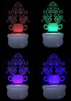 SRM The Flower 3D illusion Night lamp (PO4), Night Lamp
