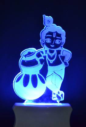 Iqbal collection Baby Krishna Night Lamp Create a tranquil ambiance with variable lighting Night Lamp