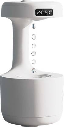 Ritzy Gadgets RG 800ml Anti Gravity Water Drop Humidifier Diffuser - Elevate Your Atmosphere Table Lamp