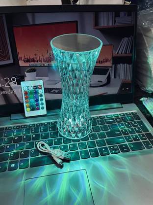 NPU New LED Diamond Table Lamp 16 Color Changing Light With Remote 739 Table Lamp