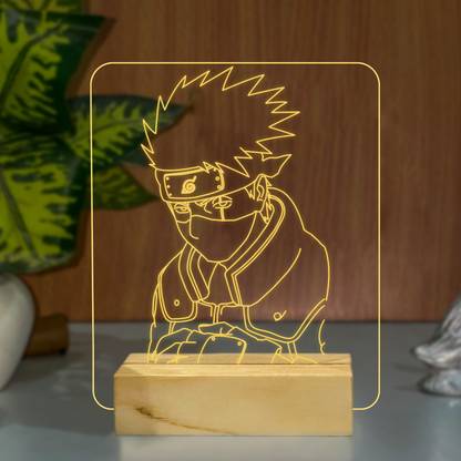 StarLaser 3D Illusion Naruto Anime HatakeKakashi267 Night Light Table Decor Table Lamp