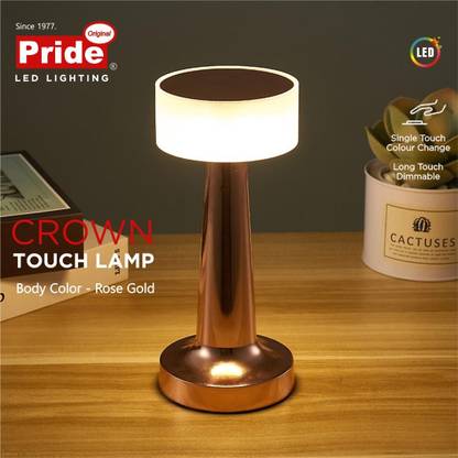 PRIDE Crown Touch 6W (3 In 1) Rechargeable Table Lamp