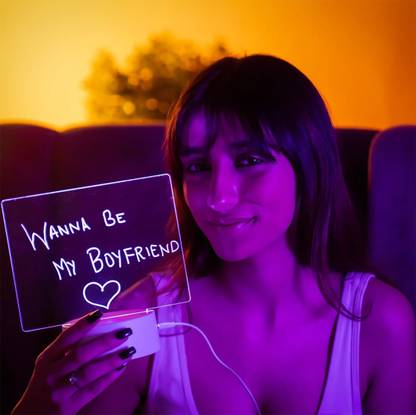 MINICO MinicoIndia™ Luminance LED Noteboard Erasable Nightlight Office Lamp 9 Colours Table Lamp