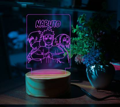 Viyapaari 3D Illusion Naruto Night lamp With 7 Color Changing Light Table Lamp