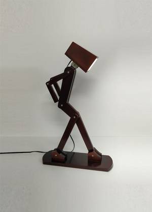 Ornate Stickman Wooden Table Lamp Table Lamp