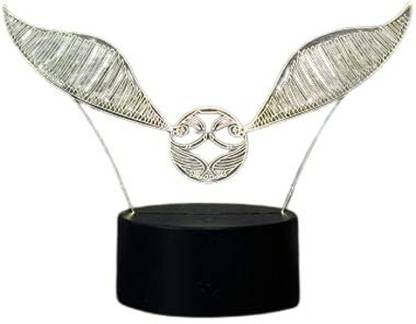 Fusked 3D LED Night Light Harry James Potter Snitch Illusion Lamp 3D Illusion Lamp Warm Night Lamp
