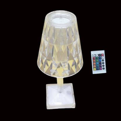 Shoppernation Fancy Aesthetic Crystal Light With Remote Touch Sensor Lamp Night Lamp Night Lamp