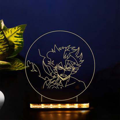 StarLaser 3D Led Lamp Anime BlackClover256 for Bedroom Decor Nightlight Table Lamp