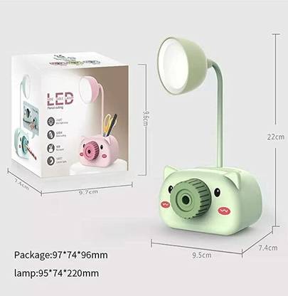 Craftwings LED Little Table Lamp,Inbuilt Pen Stand/Phone Holder, Flexible 360° LED Light Study Lamp