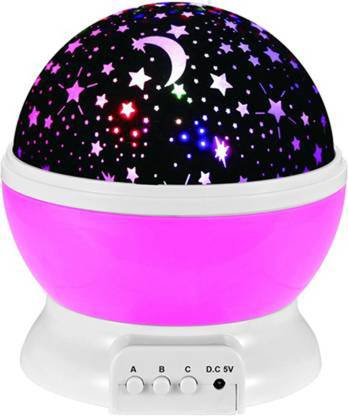 DIESOFT Night Light Stage Dream Rotating Projection Lamp Pink Night Lamp