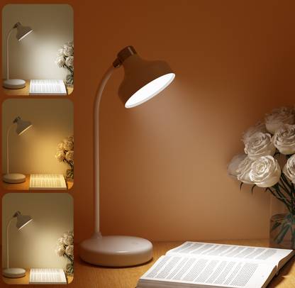 PESCA 360 Degree Flexible Neck, Touch Switch Rechargeable Desk Eye Protection Table Lamp