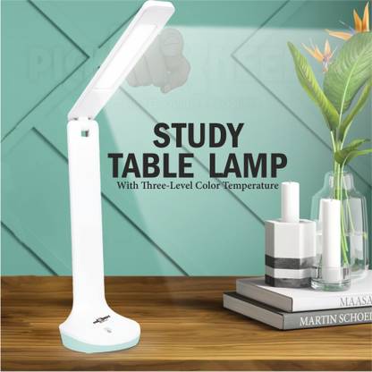 Pick Ur Needs Rechargeable Table Lamp With 3 Level Color Temperature Touch Dimmer 12Hrs Study Table Lamp