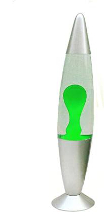 RV Mart Real Lava Lamp 13 Inches Table Lamp Soft Molten Green Lava Romantic Rocket Lamp Table Lamp