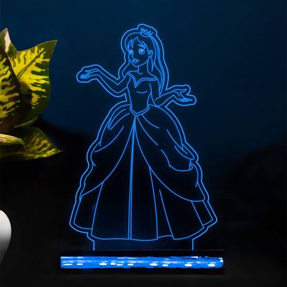 StarLaser Princess Night lamp for Kids Room Home décor Light 16 Color Changing Light Table Lamp