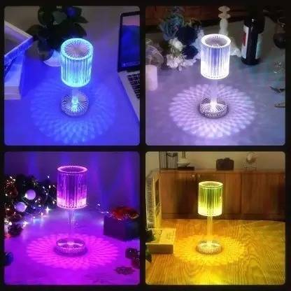 NPU New LED Diamond Table Lamp 16 Color Changing Light With Remote 663 Table Lamp