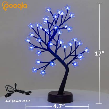 KHIZAR RGB Lights Cherry Blossom Tree led Lights Table Lamp