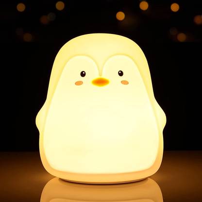ZILLOQUIL Cute Penguin Night Lamp Gifts, Cute Kids Night Lights(Multi) Table Lamp