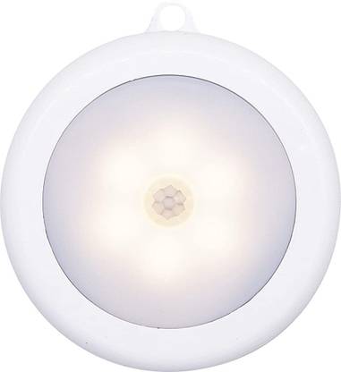SHIVMEDICOS Motion Sensor Light USB Rechargeable Battery Powered LED Night Lights Stick-On Cabinet Night Lights Bed Wardrobe Lights for Home Bedroom, Kitchen, Wardrobe (White Light) Night Lamp