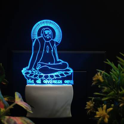 Gadgets World BAPA SITARAM Acrylic 3D Illusion RGB 7 Colour Changing LED Plug n Play Night Lamp