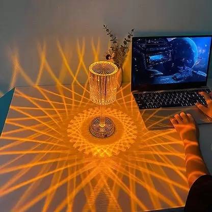 zenovolt Color Changing Light USB Charging Acrylic Diamond crystal Table night Table Lamp Night Lamp