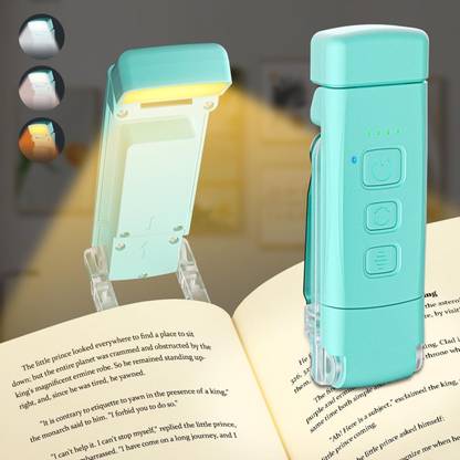 Hujai LED Book Reading Light Lamp, Brightness Adjustable, Eye-Protection, Portable Study Lamp