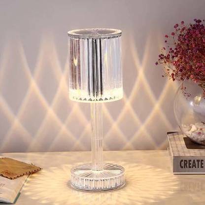 VeNom Control Crystal Lamp, Decorative Lamp Crystal Acrylic Touch Lamp Bedroom Table Lamp