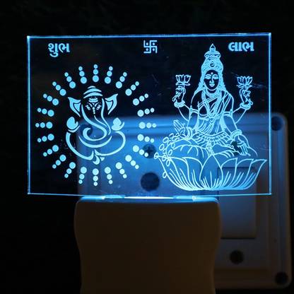 Vaisag House Led Changing Lighting Bedroom Decoration Lighting Best Gift ganesh laxmi Night Lamp