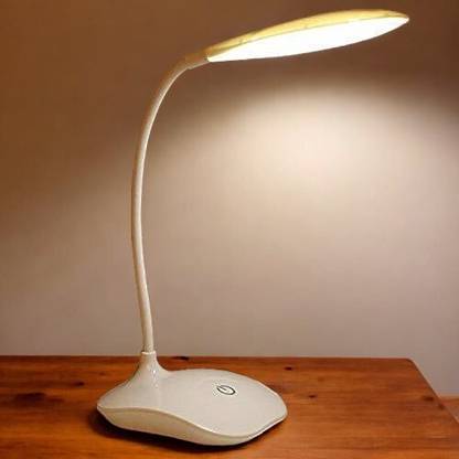 AKR Powerful Rechargeable Emergency Table Lamp (White)_299 Study Lamp