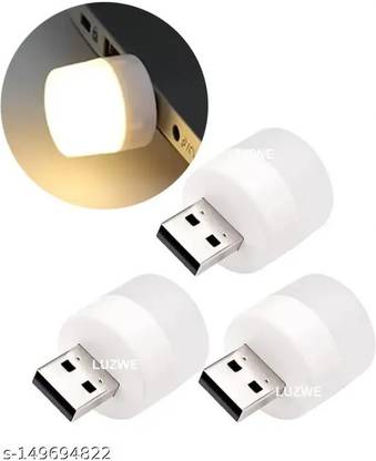 Shreejee USB plug & Play Energy efficient LED light /Emergency light X3.48 (Pack of 3) LED Lantern