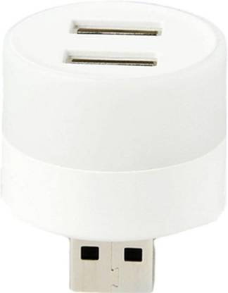 grofly 2 in1 USB Port with Lamp,LED Ambient Light Mini USB LED Light,Small Night Light Night Lamp