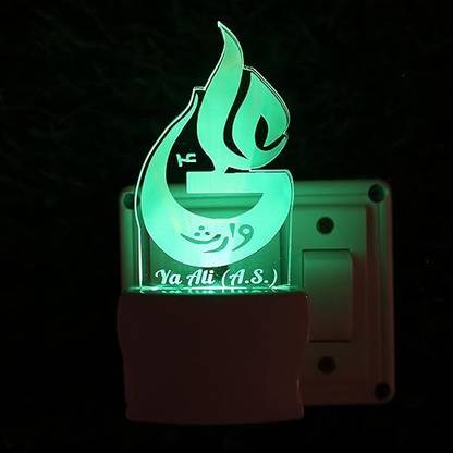 LILA ENTERPRISE YA ALI 3D LED 7 Colour Changing Night Decora Wall Light. Night Lamp