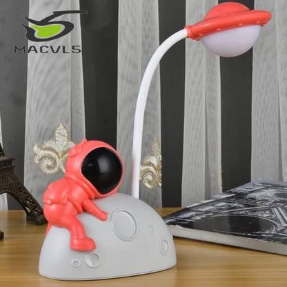 MACVL5 Mini Space Astronaut Theme LED Lamp Study Light Night Desk Light USB Charging Table Lamp