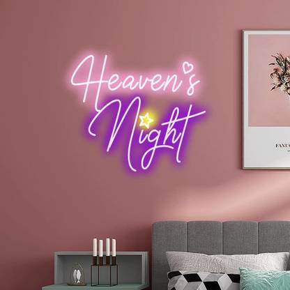THE PARTY PLANET Heaven's Night Silent Hill Sign - LED Neon Sign Bedroom Night Lamp