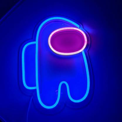 Zesta Among Us USB Powered Mini Custom Neon Sign for Table Top Table Lamp