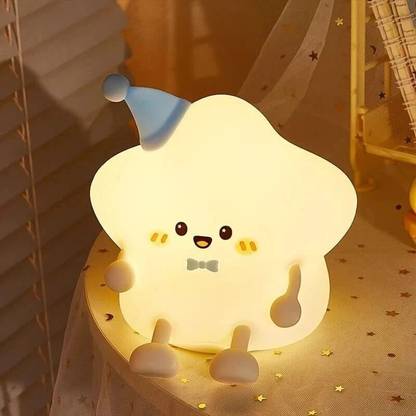 DIYASALESS Silicone Star Led Night Light,Squishy Lamp Color Changing Bedside Lamp Night Lamp