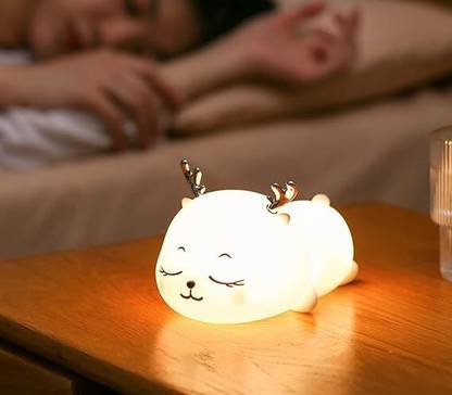 PARTHEN ENTERPRISE Cute Silicone Panda Lamp Colour Changing Touch Sensor Use Baby Bedroom Decor Night Lamp