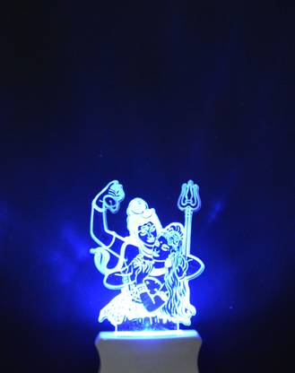Gojeeva The Lord Shiv Parvati 3D illusion Night Lamp is Extremely cool and 3D illusion Design Night Lamp
