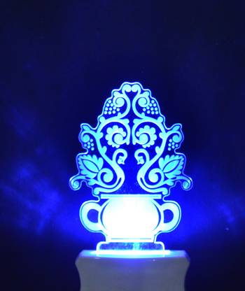 Girraj The Flower 3D Illusion Night Lamp Comes with 7 Multicolor Night Lamp