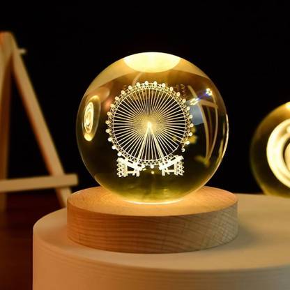 Crystal Ball Night Light | 2.4 inch | Ferris wheel
