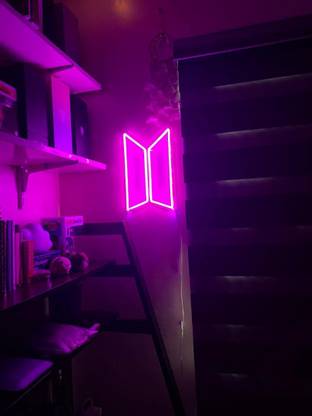 NIONIZED The Hub BTS Neon Sign/Light for BTS Army, Best Gift 10X7 INCH With Smart Controller Night Lamp