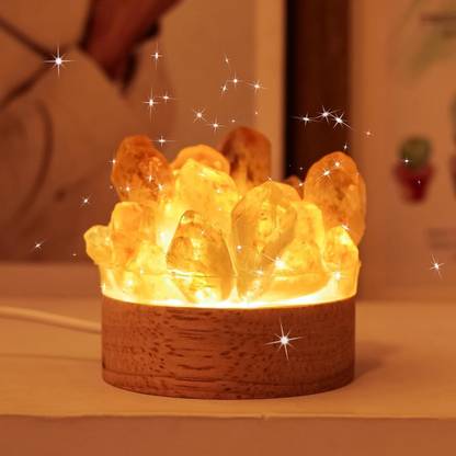 Auxmir Crystal Diamond Stone Led Table Lamp USB Rechargeable Night Lamp