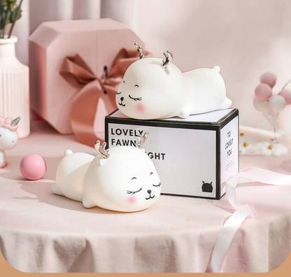 Raregets Cute Cat Silicon 3D Touch Lamp Night Lamp