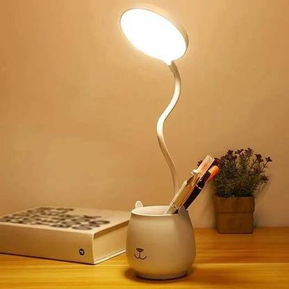 FOKRIM DC5V 4W LEDs Table Desk Reading Lamp Sensitive Touching Control with Pen Holder Study Lamp