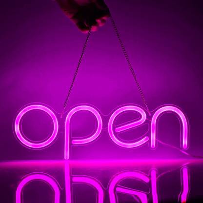 VNDRA Open Signs for Business Neon Led Sign open neon sign shop, hotel, Bar,Logo etc. Night Lamp