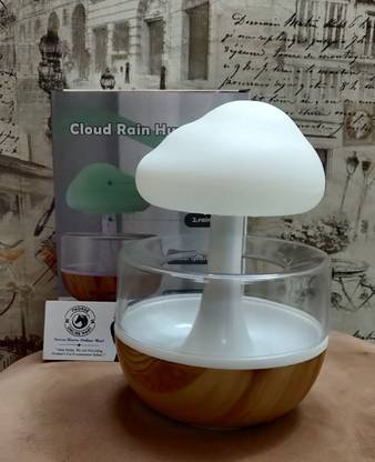 Dherik Tradworld Raining Cloud Night Light Aromatherapy Essential Mushroom Shap Table Lamp