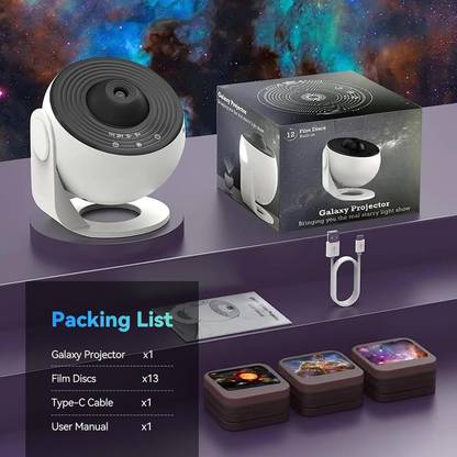 Wengonvila Realistic 4K Star Projector with Timer – Planetarium Night Light for Ceiling Night Lamp