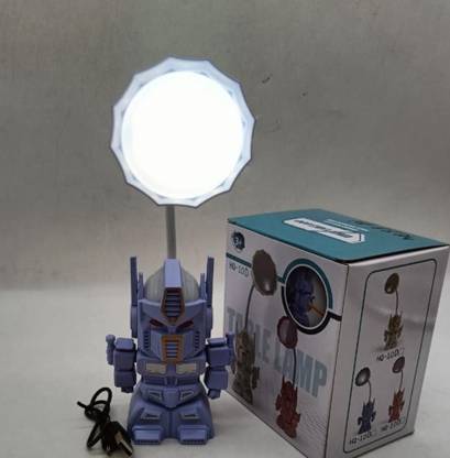 giftsrus Robot Table Lamp for Kids Study Table-Transformer Chargeable Decor Lamp Table Lamp
